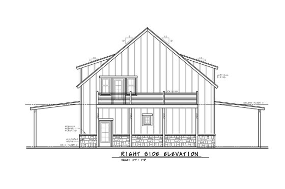 Exterior - Other Elevation 1 for Barndominium House Plan #20-2533 - 1 bed, 2 bath