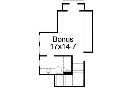 Floor Plan - Other Floor for European House Plan #15-265 - 3 bed, 2 bath