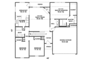 Southern Style House Plan - 3 Beds 2 Baths 1677 Sq/Ft Plan #81-219 