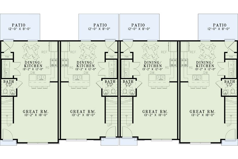 Architectural House Design - Floor Plan - Main Floor for European House Plan #17-3421 - 8 bed, 8 bath
