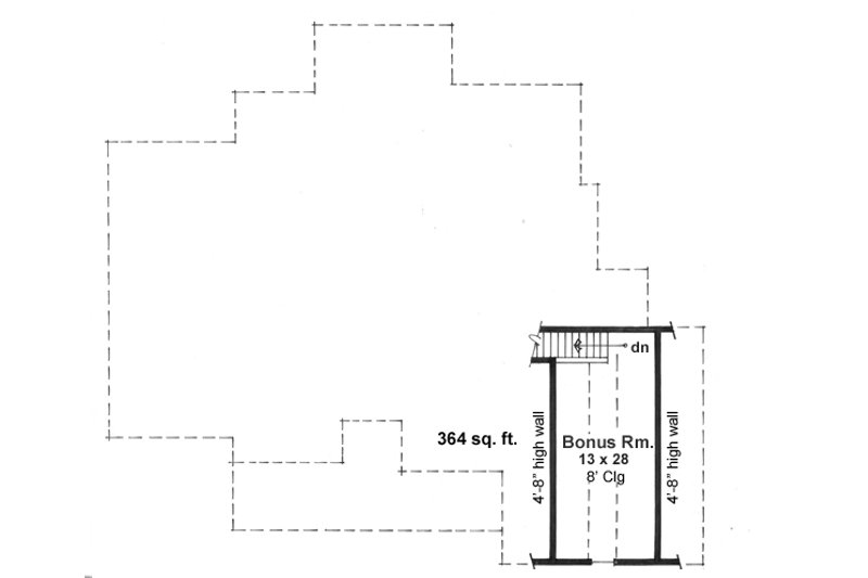Dream House Plan - Craftsman style house plan, upper level floor plan