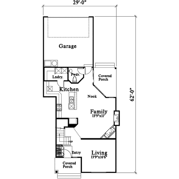 Traditional Floor Plan - Main Floor Plan #78-105
