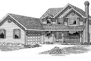 Traditional Style House Plan - 4 Beds 2.5 Baths 2086 Sq/Ft Plan #47-271 