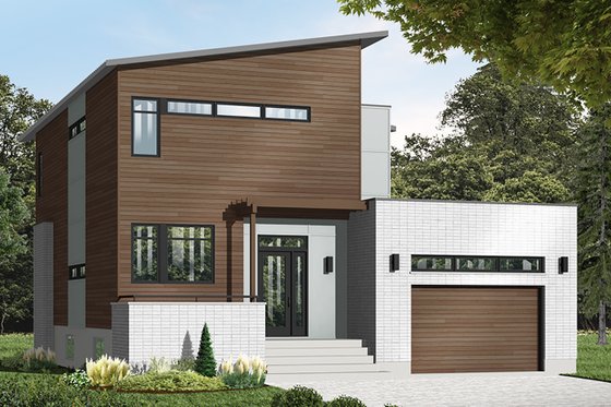 Exterior - Front Elevation 3 for Modern House Plan #23-2700 - 4 bed, 2.5 bath