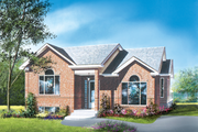 Traditional Style House Plan - 3 Beds 1 Baths 1132 Sq/Ft Plan #25-1027 
