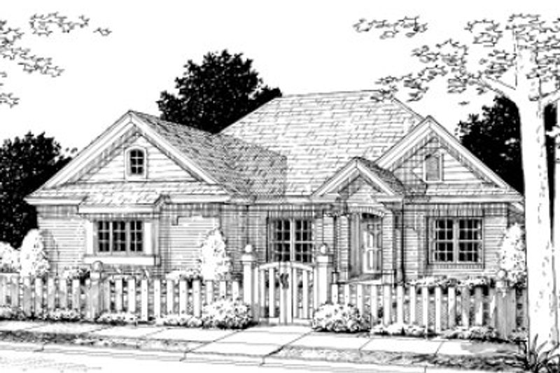 House Design - Traditional Exterior - Front Elevation Plan #20-361