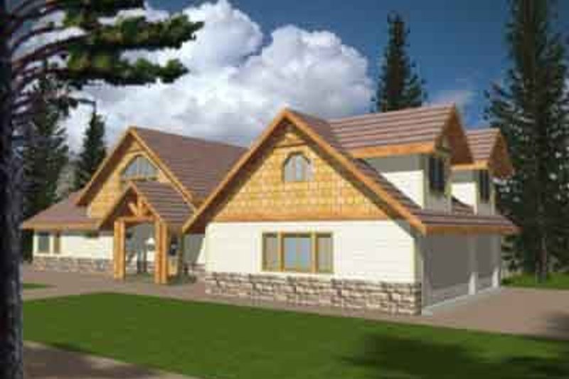 Home Plan - European Exterior - Front Elevation Plan #117-181