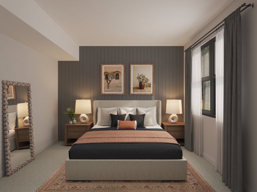 Interior - Master Bedroom for Barndominium House Plan #1070-270 - 1 bed, 1 bath