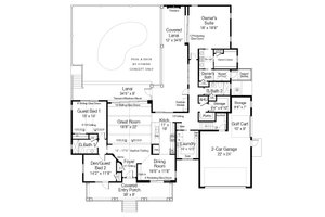 Floor Plan - Main Floor for Cottage House Plan #938-130 - 3 bed, 3 bath