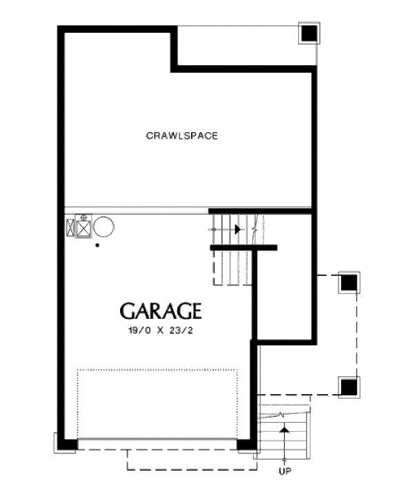 Home Plan - Traditional Floor Plan - Lower Floor Plan #48-441