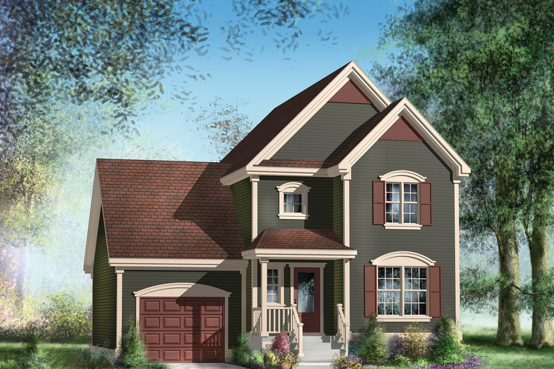 Traditional Style House Plan - 3 Beds 1 Baths 1486 Sq/Ft Plan #25-4558 ...