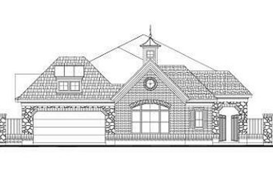 Exterior - Front Elevation for Colonial House Plan #411-878 - 4 bed, 3.5 bath