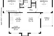 Contemporary Style House Plan - 2 Beds 1 Baths 726 Sq/Ft Plan #932-631 