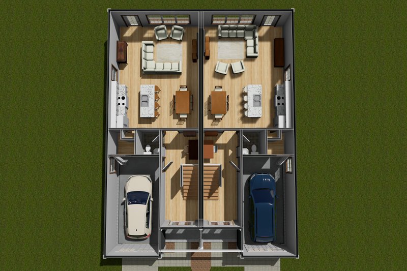 Home Plan - Floor Plan - Main Floor 1 for Cottage House Plan #513-2253 - 6 bed, 5 bath