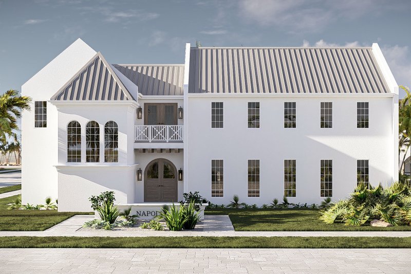 Architectural House Design - Exterior - Front Elevation 2 for Beach House Plan #455-752 - 4 bed, 3.5 bath