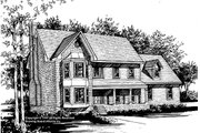 Traditional Style House Plan - 3 Beds 2.5 Baths 2651 Sq/Ft Plan #30-205 