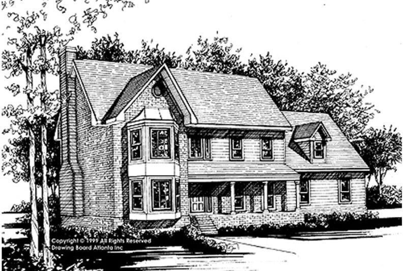Traditional Style House Plan - 3 Beds 2.5 Baths 2651 Sq/Ft Plan #30-205