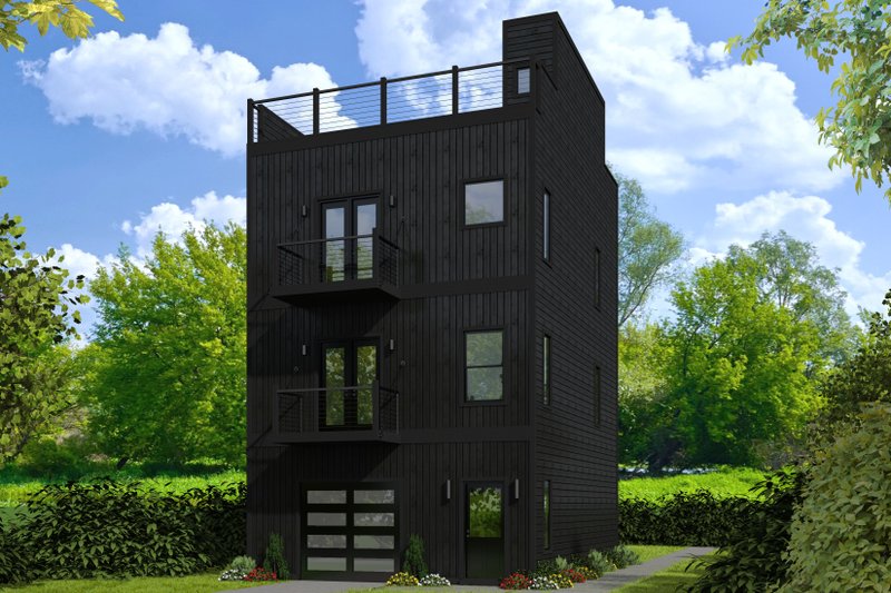 House Blueprint - Contemporary Exterior - Front Elevation Plan #932-127