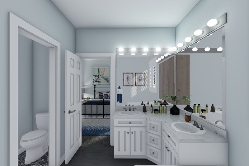House Blueprint - Interior - Master Bathroom for Farmhouse House Plan #1060-104 - 3 bed, 2 bath