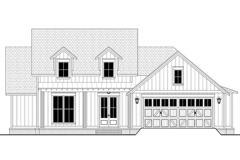 Home Plan - Exterior - Front Elevation 4 for Farmhouse House Plan #430-250 - 3 bed, 2 bath