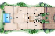 Beach Style House Plan - 4 Beds 4.5 Baths 6189 Sq/Ft Plan #27-488 