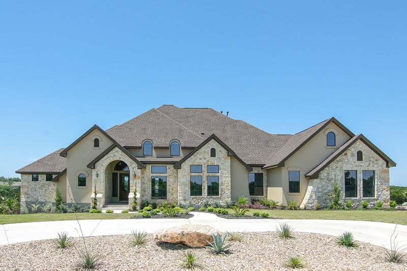 Dream House Plan - European Exterior - Front Elevation Plan #80-160