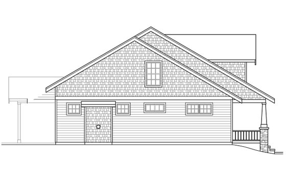 Exterior - Other Elevation for Craftsman House Plan #124-979 - 4 bed, 3 bath