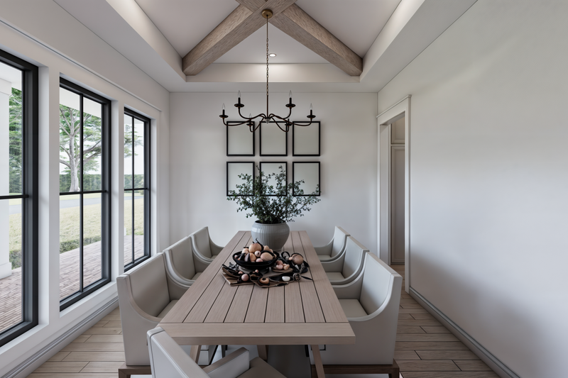 Architectural House Design - Interior - Dining Room for Farmhouse House Plan #1074-107 - 4 bed, 3.5 bath