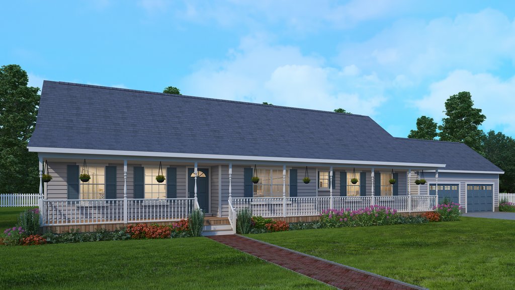 Fake Ranch House Country Ranch House With Porch
