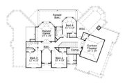 European Style House Plan - 4 Beds 4.5 Baths 4404 Sq/Ft Plan #411-512 