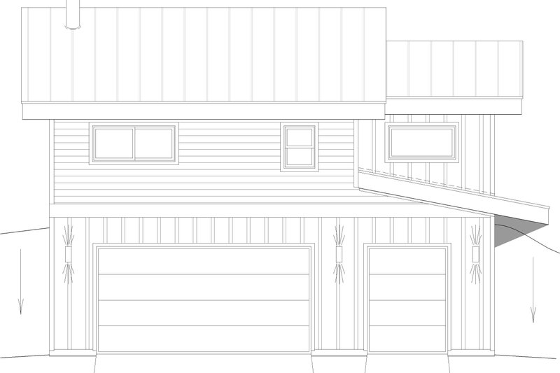 House Plan Design - Exterior - Rear Elevation for Contemporary House Plan #932-450 - 1 bed, 1 bath