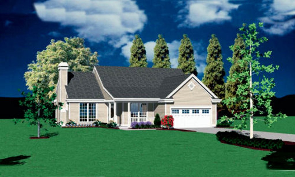 Traditional Style House Plan - 3 Beds 2 Baths 1557 Sq/Ft Plan #48-121