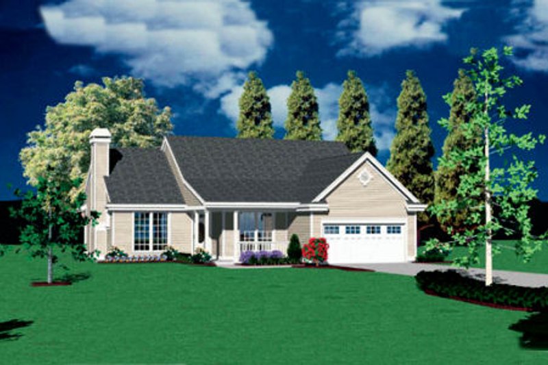 Home Plan - Traditional Exterior - Front Elevation Plan #48-121