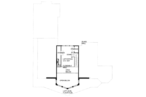 Floor Plan - Upper Floor for Bungalow House Plan #117-606 - 3 bed, 2.5 bath