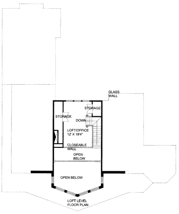 Bungalow Floor Plan - Upper Floor Plan #117-606