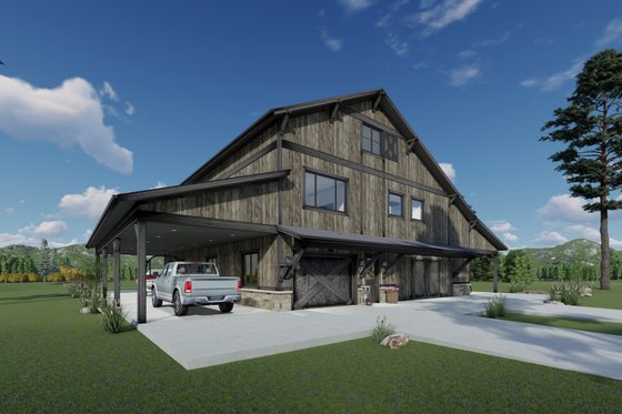 Exterior - Other Elevation 1 for Country House Plan #1069-32 - 4 bed, 3 bath