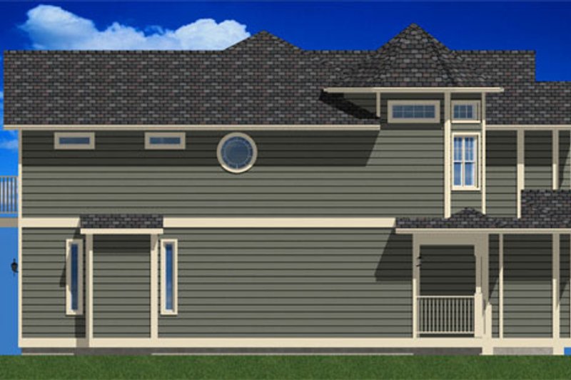 Home Plan - Exterior - Other Elevation 2 for Victorian House Plan #126-168 - 3 bed, 2.5 bath