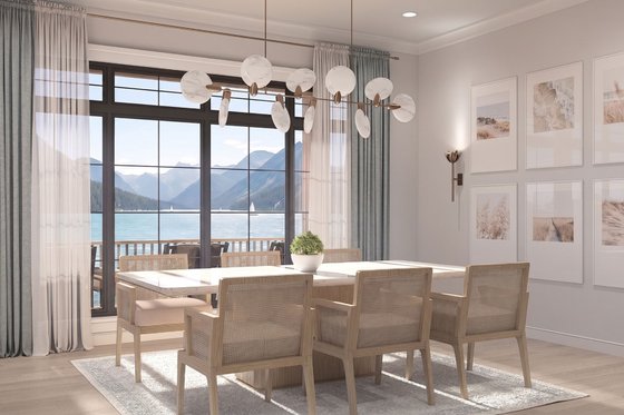 Interior - Dining Room for Traditional House Plan #455-787 - 4 bed, 4 bath