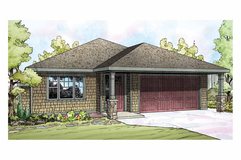 Architectural House Design - Traditional Exterior - Front Elevation Plan #124-912