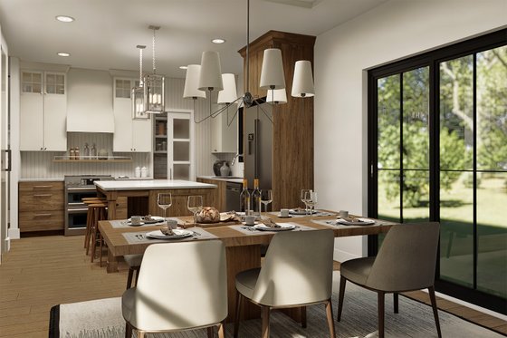 Interior - Dining Room for Farmhouse House Plan #23-2392 - 4 bed, 2.5 bath