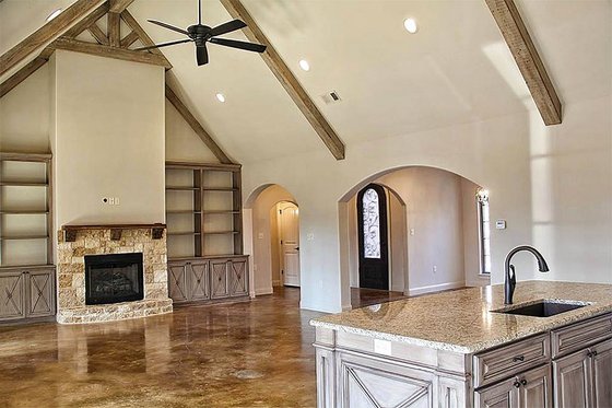 Interior - Family Room 1 for European House Plan #17-2499 - 4 bed, 3.5 bath