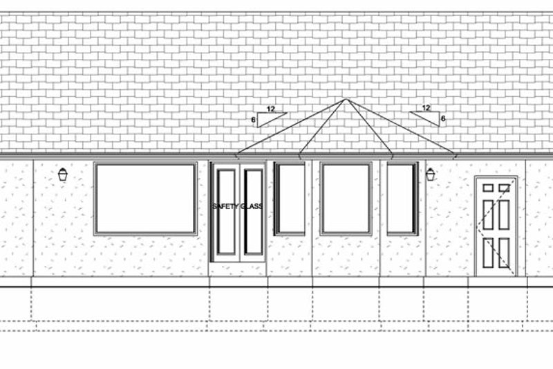 Dream House Plan - Exterior - Rear Elevation for Mediterranean House Plan #126-124 - 3 bed, 2.5 bath