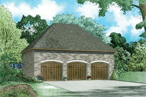 Traditional Exterior - Front Elevation Plan #17-3475