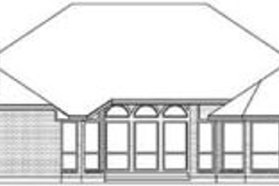Exterior - Rear Elevation for Traditional House Plan #84-166 - 4 bed, 3 bath
