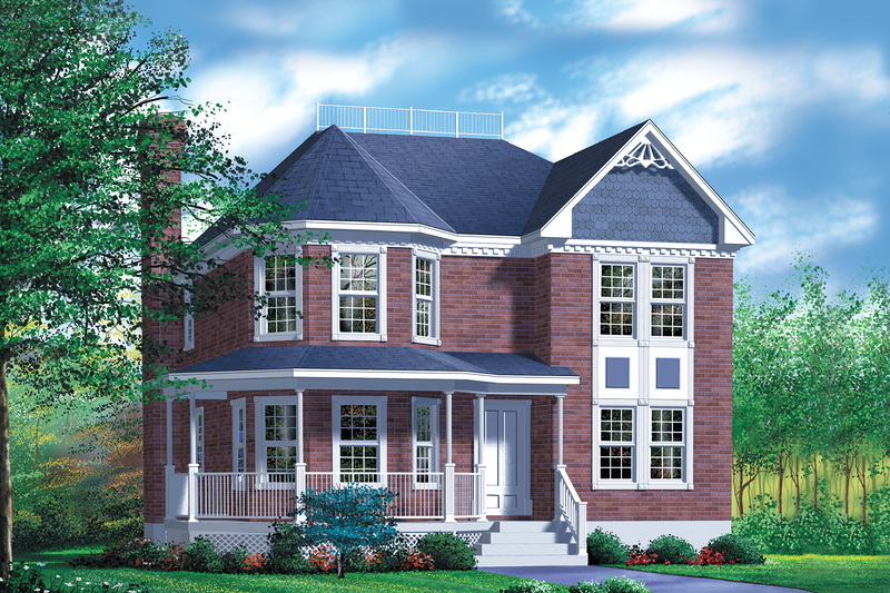 Victorian Style House Plan - 4 Beds 2.5 Baths 2279 Sq/Ft Plan #25-2037