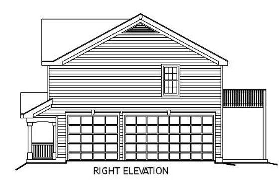 Exterior - Other Elevation for European House Plan #57-186 - 2 bed, 1 bath
