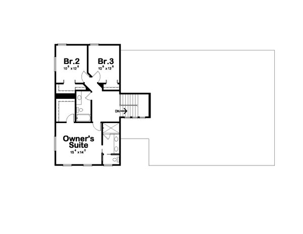 Barndominium Floor Plan - Upper Floor Plan #20-2551