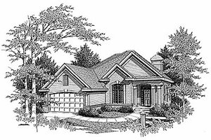 Traditional Exterior - Front Elevation Plan #70-314