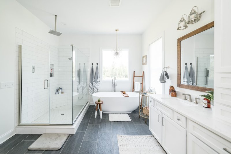 Architectural House Design - Interior - Master Bathroom for Farmhouse House Plan #1116-1 - 4 bed, 4 bath