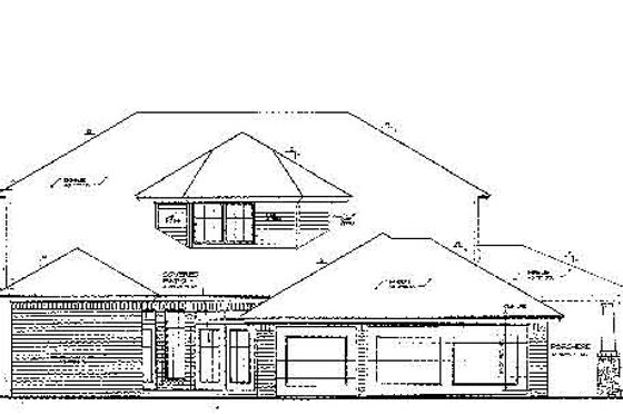 Exterior - Rear Elevation for Colonial House Plan #310-703 - 4 bed, 4 bath